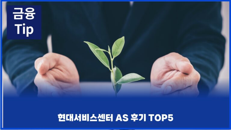 현대서비스센터 AS 후기 TOP5